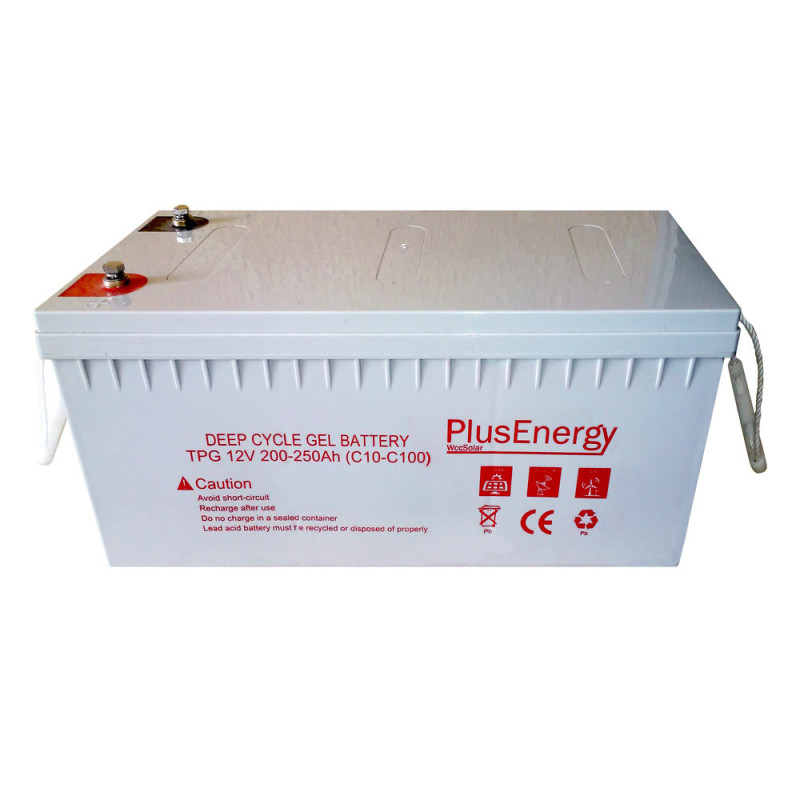 Batería solar GEL 250Ah / 12v PlusEnergy TPG250