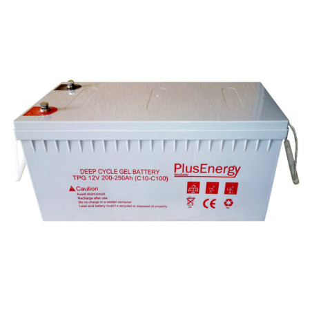 Batería solar GEL 250Ah / 12v PlusEnergy TPG250