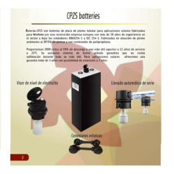 Baterías cpzs 750A 12 vasos para sistema 24v