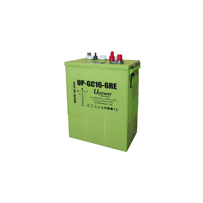 Batería solar 600Ah 6v UP-GC16 Descarga Profundo