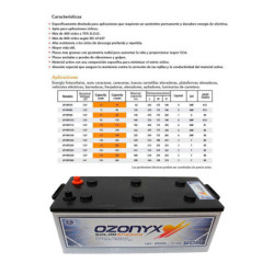 Batería Solar 250Ah / 12v Ozonyx