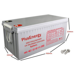 Batería solar AGM 250Ah 12v PlusEnergy TP12-250