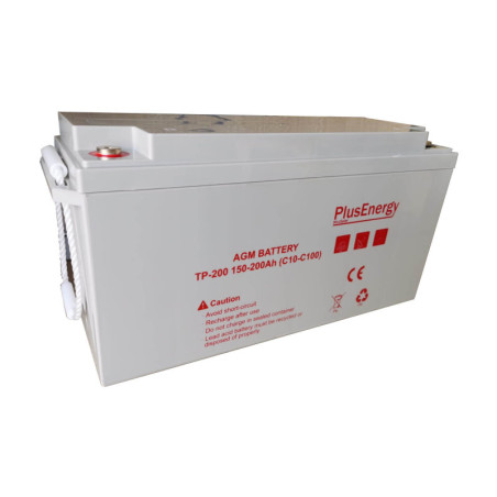 Batería solar AGM 200Ah / 12 v PlusEnergy TP12-200