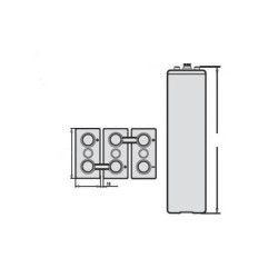 12 Baterías TAB 7 OPzS 490-735Ah 2v