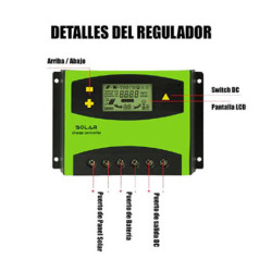Regulador solar 60A PWM 12v / 24v