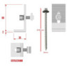 Estructura Alu Tejado Sandwich Chapa 1 panel