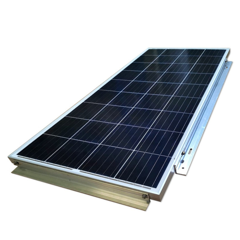 Soporte Aluminio para panel solar superficie plano
