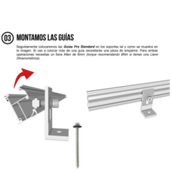 Estructura Alu Tejado Sandwich Chapa 10 paneles