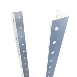 Perfil L Aluminio con agujeros 250cm