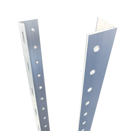 Perfil L Aluminio con agujeros 250cm