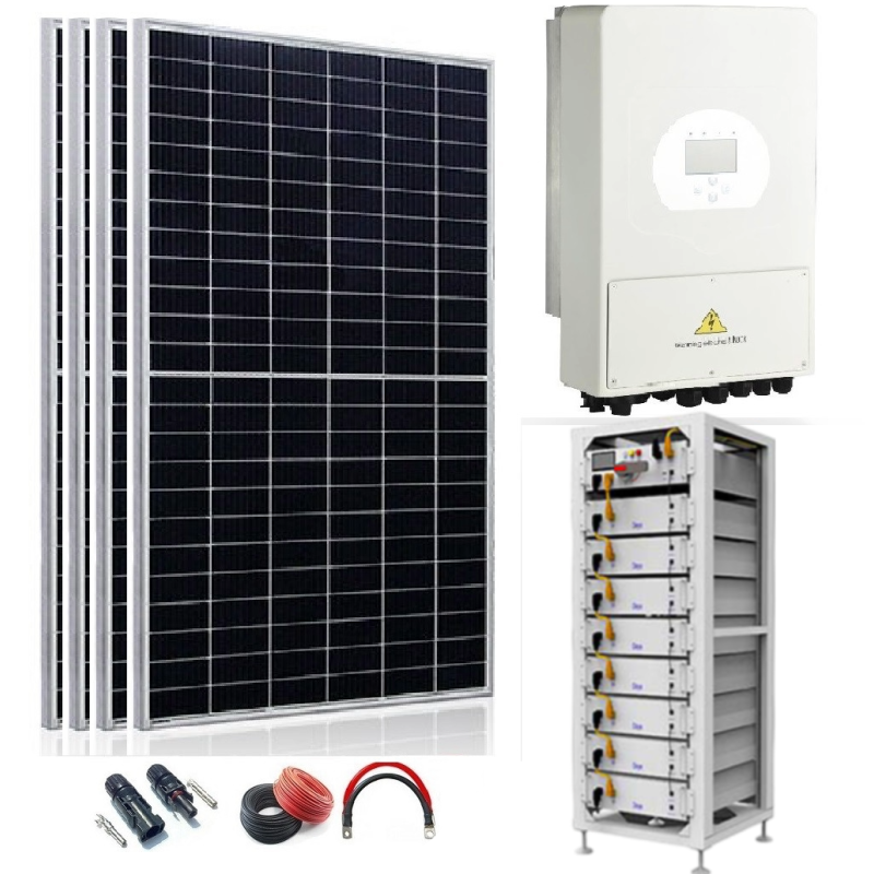 Kit Solar 40KW Híbrido Trifásico 380V con Batería Litio HV