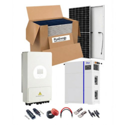 Kit Solar 8000W 48VDC a 230VAC Hibrido Con Batería Litio Aiw-10KWH