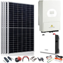 Kit Solar 5400W 48VDC a 230VAC Híbrido Con Batería Litio Dyness