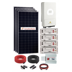 Kit Solar 2700W 48VDC a 230VAC Híbrido Con Batería Litio Deye