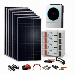 Kit Solar 48V 5000W con Inversor 6kW y Batería Litio PlusEnergy