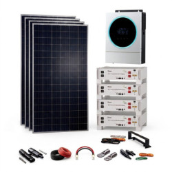 Kit Solar 1800W 48VDC a 230VAC Con Batería Litio 48v 5.1kw Deye SE-G5.1 Pro-B