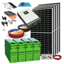 Kit Solar 24V 2000W con Inversor Híbrido