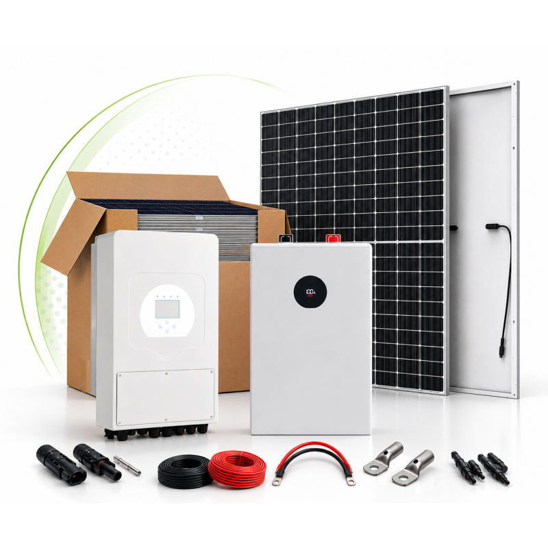 Kit Solar 6kW 48V con batería de litio 16kWh