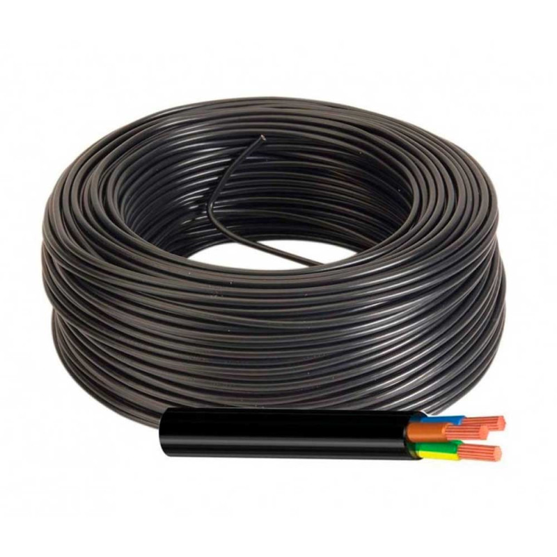 Manguera Eléctrica Negra 3G 6,0mm2 RV-K 1KV