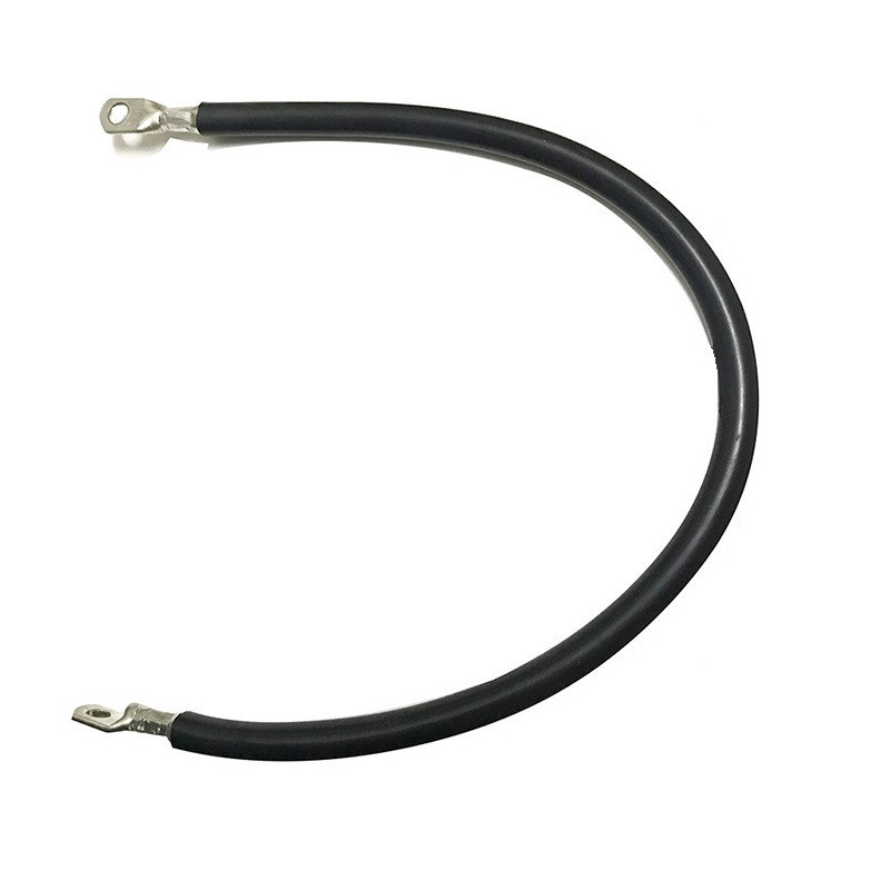 Cable Negro con terminales eléctricos Tubular 50mm²