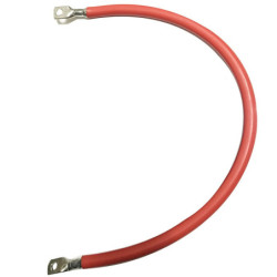 Cable Rojo con terminales eléctricos Tubular 50mm²