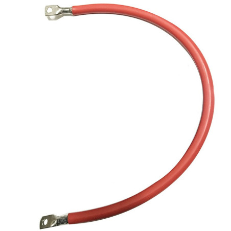 Cable Rojo con terminales eléctricos Tubular 50mm²