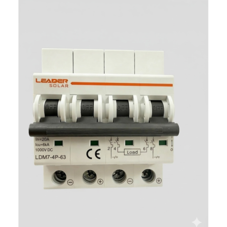 Magnetotermico DC 32A 4P 1000V