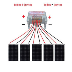 Repartidor Conexión Paralelo PlusEnergy Módulos 100A 11P