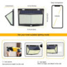 288 LED Sensor de Movimiento Wall Light