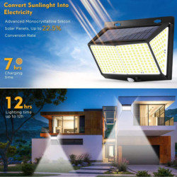 288 LED Sensor de Movimiento Wall Light