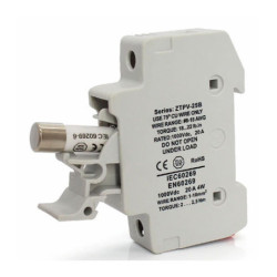 Portafusible para fusible de 1000v 10×38