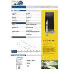 Bomba Solar Sumergible PlusEnergy 3SSH 1.2/210/35 210 W