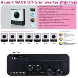 Inversor AXPERT MAX II Duplex 8KW 48V MPPT 150A