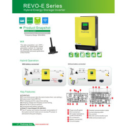 Inversor híbrido 5.5KW 48v MPPT 90A/450V REVO
