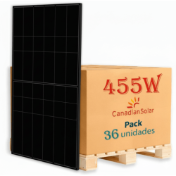 Pallet Canadian 455W TOPHiKu6 Full Black (36PCS)