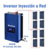 Inversor solar 2000w Monofasico Inyección a red de vertido cero