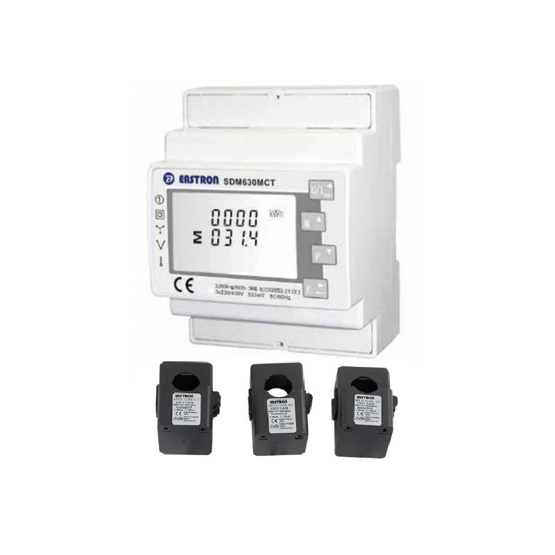 Deye Smart Meter Sensor Trifásica Eastron SDM630-MCT