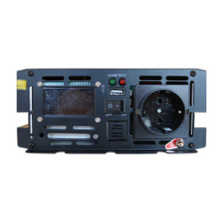 Inversor solar 1000w 12v Onda pura LCD+Mando+Cables+Cargador