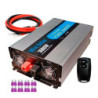 Inversor solar 3000w 12v Onda pura LCD + Mando + Cables de 16mm2 WccSolar