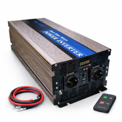 Inversor solar 5000w 12v Onda pura LCD + Mando + Cables WccSol