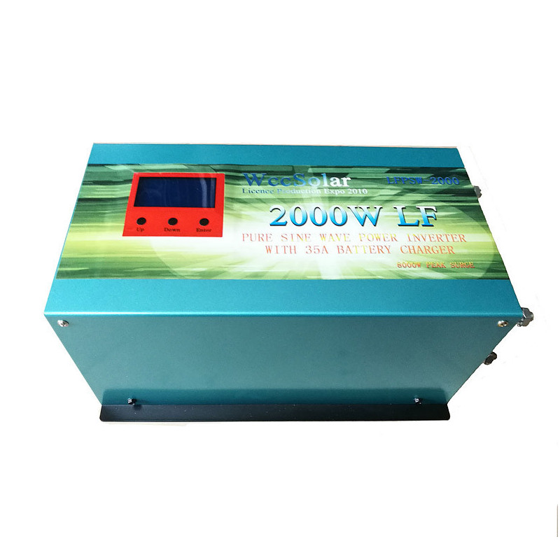 Inversor solar 2000w 12v Onda pura / Cargador 35Ah WccSolar