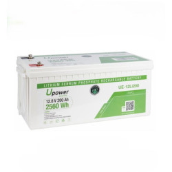 Batería de Litio LiFePO4 12V 200Ah Upower Ecoline